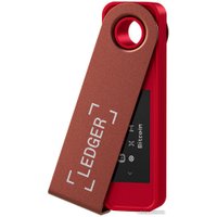 Аппаратный криптокошелек Ledger Nano S Plus (рубиновый красный)