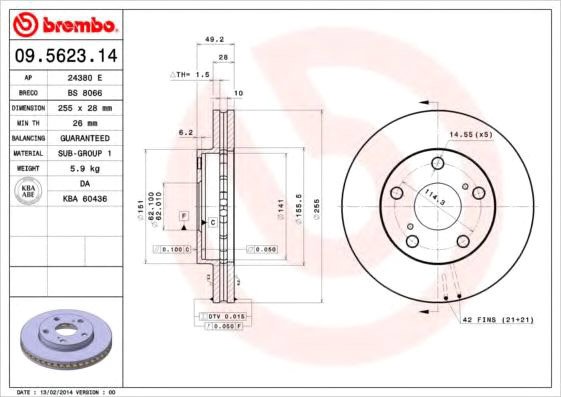 Brembo 09562314