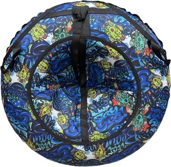 Подушкевич Ватрушка для катания (110 см, синее граффити)