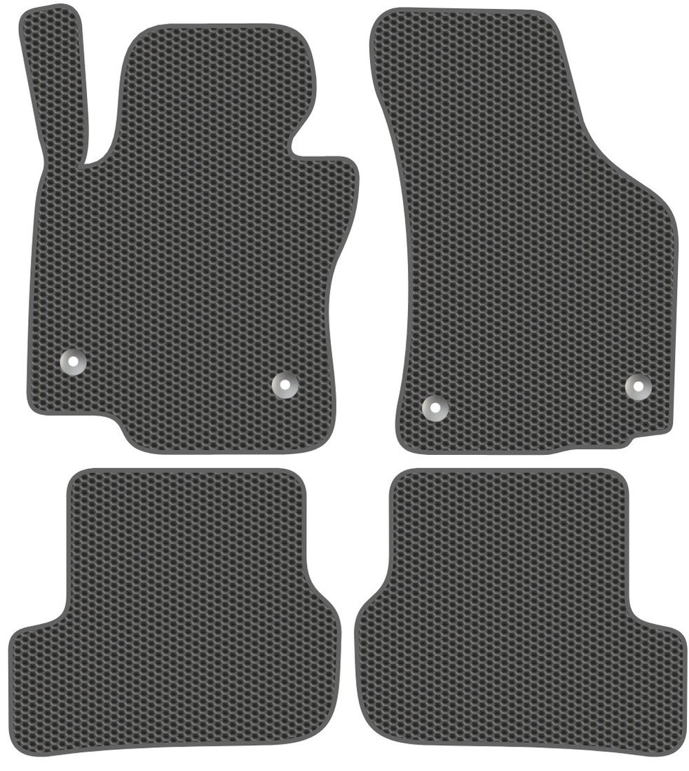 Комплект ковриков для авто Alicosta SEAT Leon (универсал, хэтчбек 5 дв / 5F) 2012 - 2015 (серый)