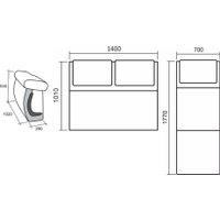 Угловой диван ПетраМебель Браво Люкс (бежевый)
