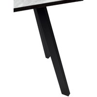 Кухонный стол ВВР Элип-2 (лавант/черный профиль, пластик)