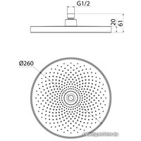 Верхний душ IDDIS SpaHome SPA26CPi64