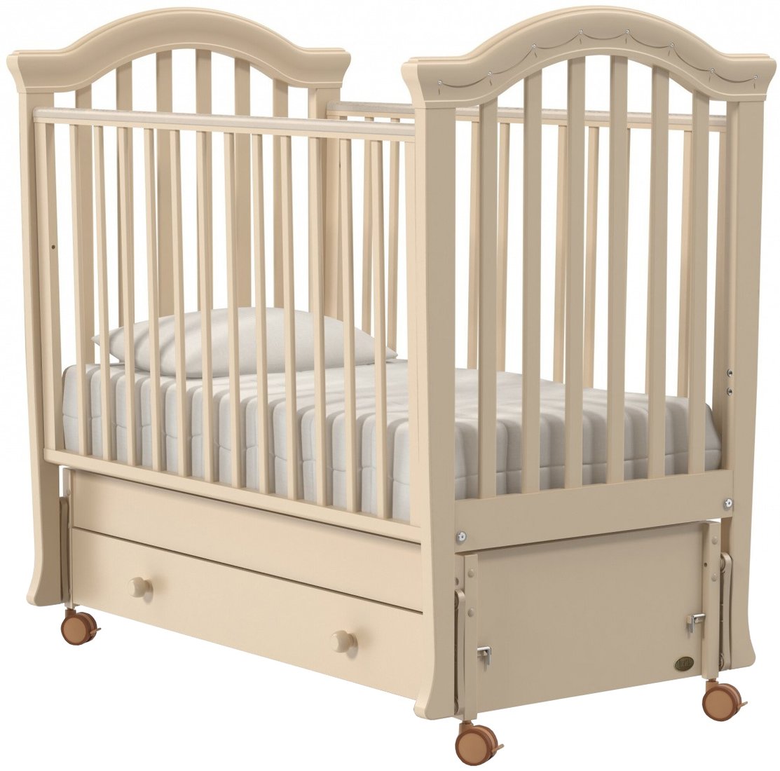 

Классическая детская кроватка Nuovita Perla Swing (слоновая кость)