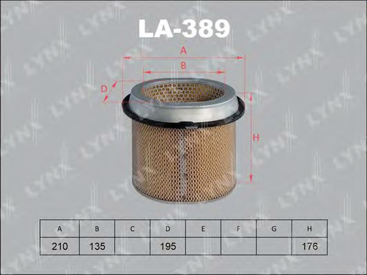 

Воздушный фильтр LynxAuto LA389