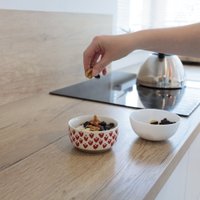 Блюдо AksHome Love Print 11x6 (красный принт) в Могилеве