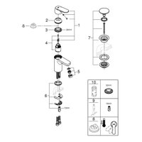 Смеситель Grohe Eurosmart Cosmopolitan 23925000
