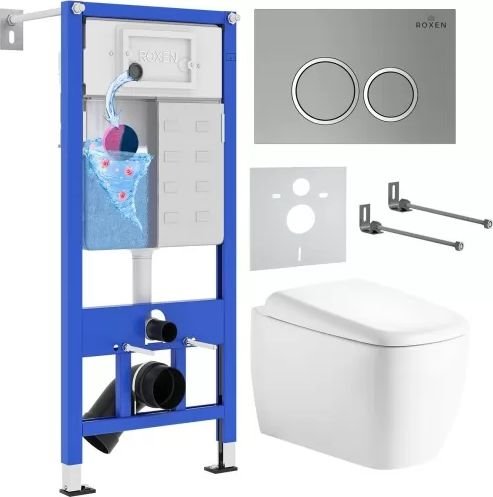 

Унитаз подвесной Roxen StounFix Dual Fresh 968510