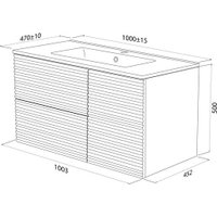  IDDIS Тумба под умывальник Bild BIL10W0i95 (белый)