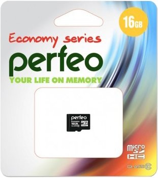 

Карта памяти Perfeo PF16GMCSH10ES microSDHC 16GB