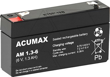 

Аккумулятор для ИБП Acumax AM1.3-6