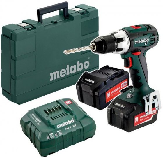 

Дрель-шуруповерт Metabo BS 18 LT 602102500 (с 2-мя АКБ 4 Ah)