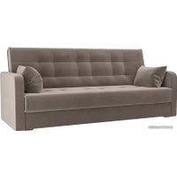 Диван Лига диванов Надежда 103075 (велюр, коричневый)