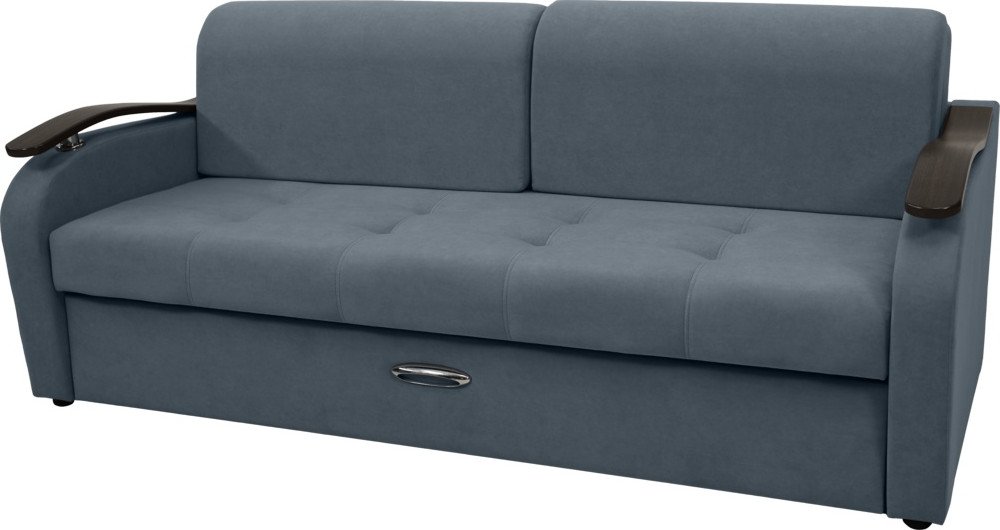 

Диван Сириус Лидер-2 ППУ 215x110 (Eva 10 велюр серый)