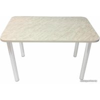 Кухонный стол Solt 100x60 (мрамор белый/ноги белые)