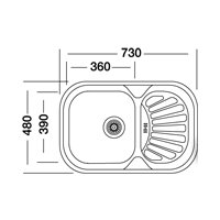 Кухонная мойка Kromevye ЕХ 151 D