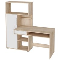 Стол НК-Мебель Квадро 74260155 (дуб сонома/белый)