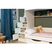 Двухъярусная кровать Можга Капризун 6 с ящиками Р443 (белый)