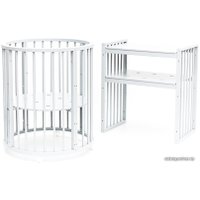 Кроватка-трансформер Bambini М.01.10.14 (белый)