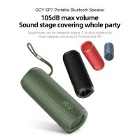 Беспроводная колонка QCY SP7 (синий) + брендированный брелок QCY