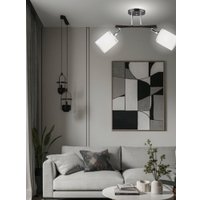 Припотолочная люстра Aitin Pro НПБ 02-2x60-101 N5959/2 (кофе/хром)