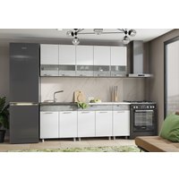 Готовая кухня Стендмебель Денвер 2.0 (белый/ателье светлое)