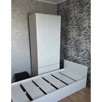 Шкаф распашной Астрид-Мебель Ницца-1 (белый)