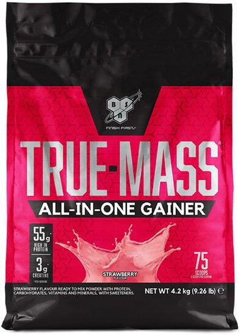 Гейнер BSN True Mass All-in-One (клубника, 4200г)