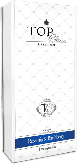 

Фруктовый чай Top Choice Premium Rose hip & Blackberry - Шиповник & Ежевика 12 шт