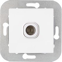 Розетка телевизионная Bylectrica Уют ТР-047 (белый)