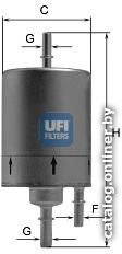Топливный фильтр UFI 3183100