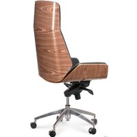 Офисное кресло Norden Патио WH001-BLACKLEATHER (черный)