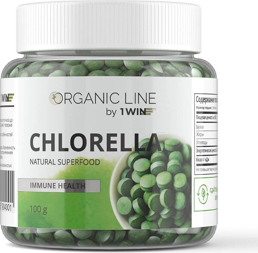 

БАД 1WIN Chlorella прессованная Суперфуд (200 таблеток)