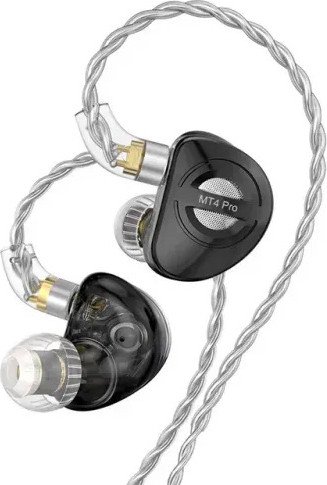 Наушники TRN MT4 Pro 3.5 мм (черный, без микрофона)