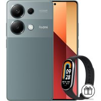 Телефон Xiaomi Redmi Note 13 Pro 4G 8GB/128GB с NFC международная версия (зеленый лес) и Xiaomi Smart Band 8 (серый) по акции