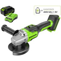Угловая шлифмашина Greenworks GD24AG 3200207CUG (с 1-м АКБ)