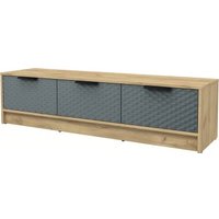 Тумба Интерлиния ТВ Концепт КТ-ТВ3-35 Техно (дуб золотой/серый)