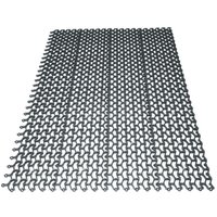 Придверный коврик Пластизделие Пила 82х58 (серебристый)