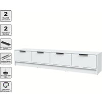 Тумба Интерлиния ТВ Концепт КТ-ТВ4-35 (белый платинум/белый платинум)