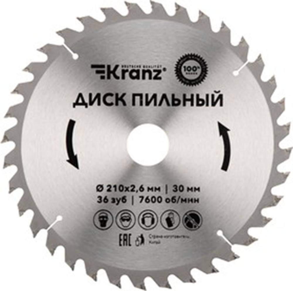 

Пильный диск Kranz KR-92-0121