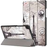 Чехол для планшета JFK Smart Case для Samsung Galaxy Tab A7 (Эйфелева башня)