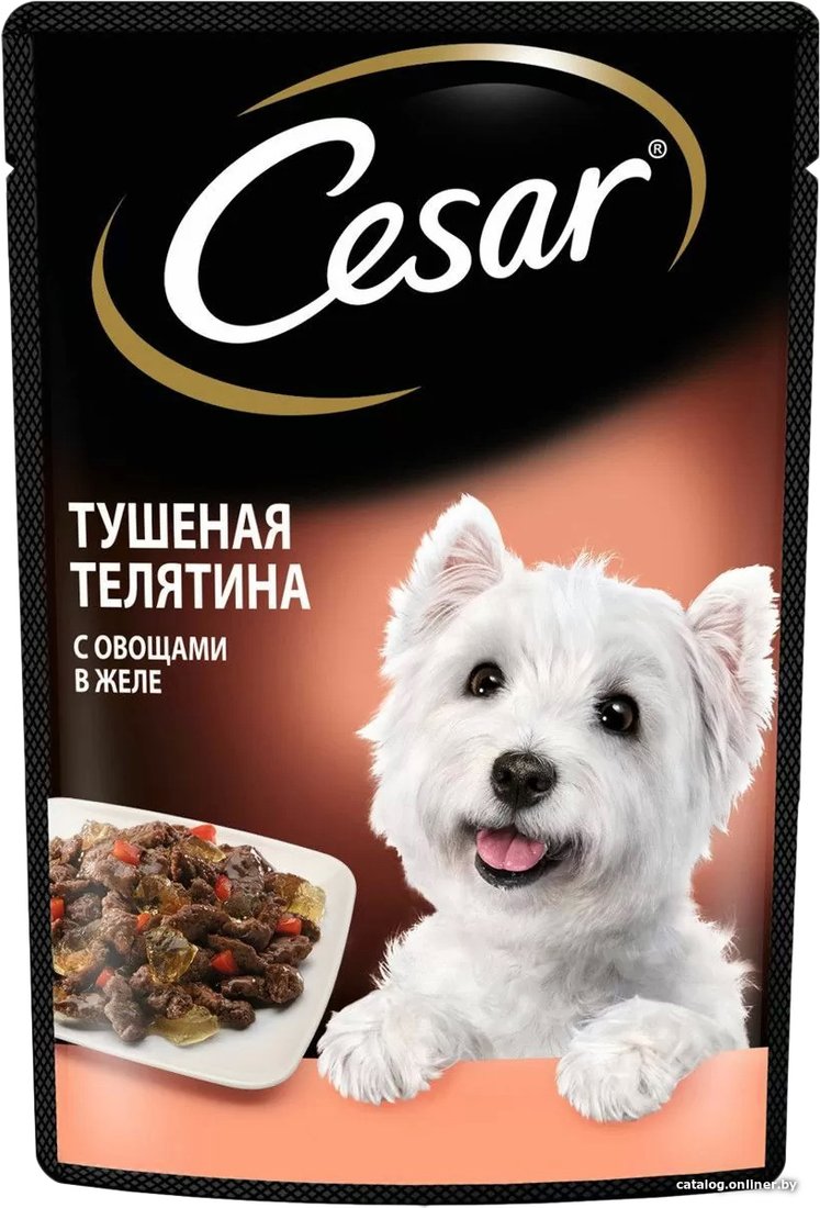 Пресервы Cesar тушеная телятина с овощами в желе 85 г