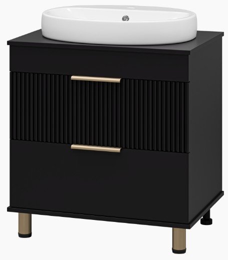 Brevita Тумба под умывальник Enfida 70 ENF-06070-0242Я (черный матовый)
