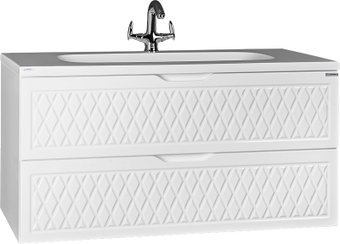 Домино Тумба под умывальник Stella 100 3D В2 подвесная