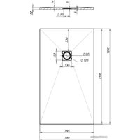 Душевой поддон Aquanet Pleasure 140x80 (серый)