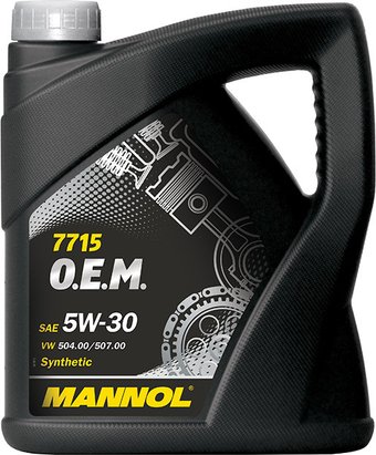 Моторное масло Mannol 7715 O.E.M. 5W-30 API SN/CF 5л [MN7715-5]