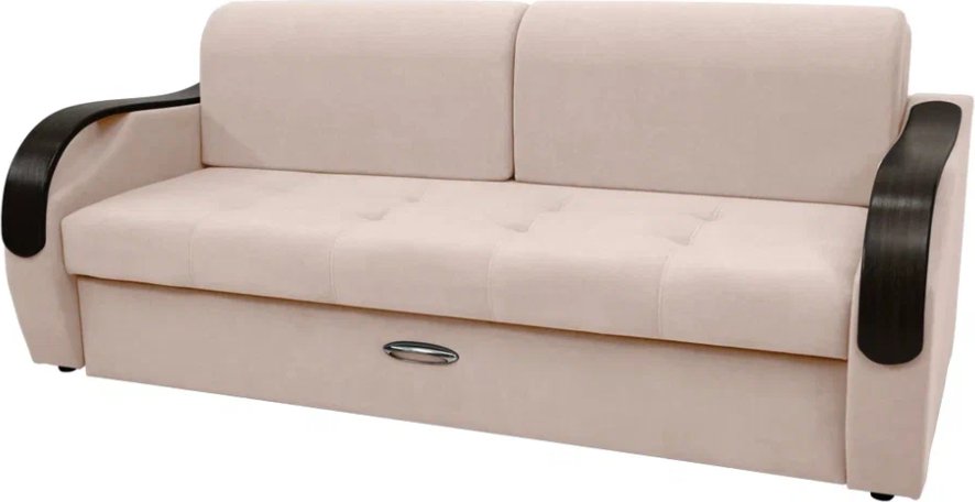 

Диван Сириус Лидер-6 ППУ 225x110 (Eva 01 велюр белый)