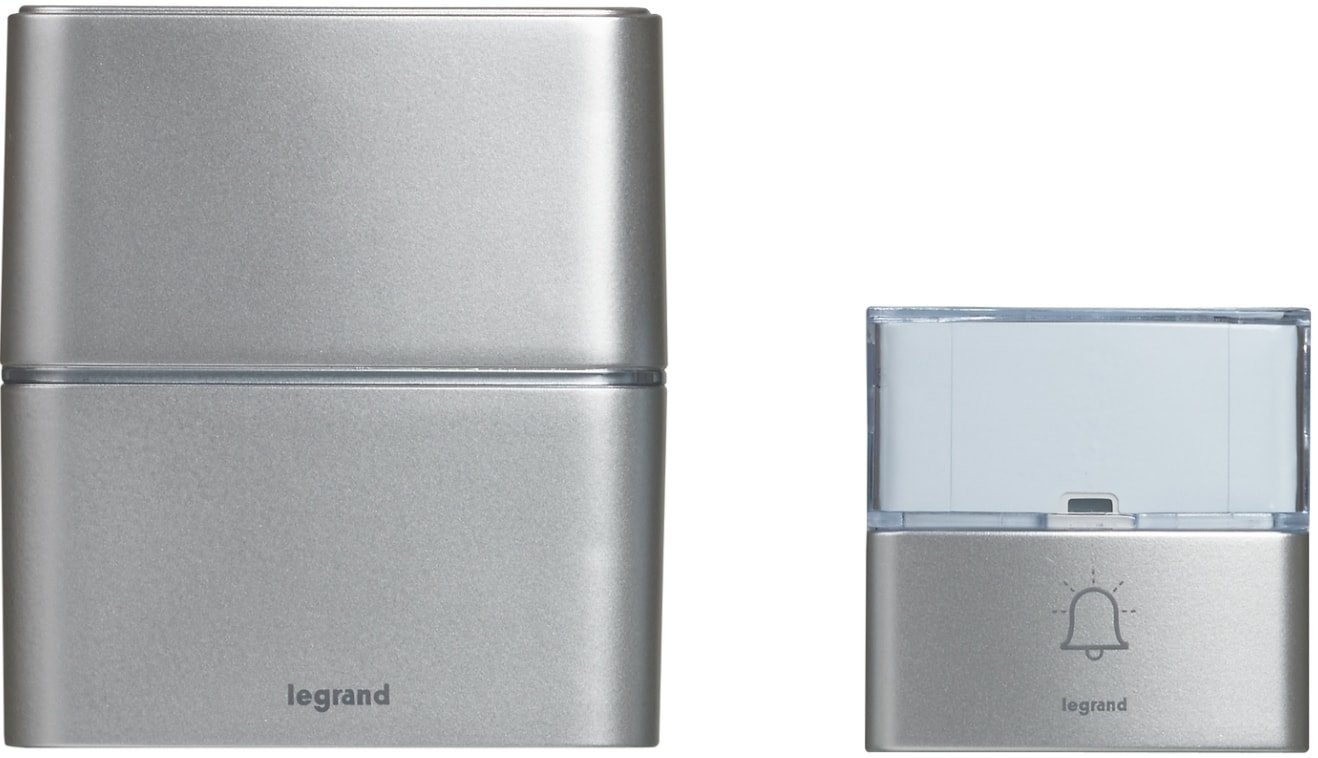 

Беспроводной дверной звонок Legrand Премиум 94271 (алюминий)