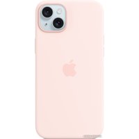 Чехол для телефона Apple MagSafe Silicone Case для iPhone 15 Plus (светло-розовый)