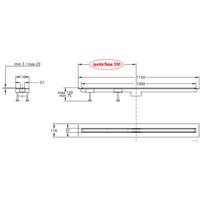 Трап/канал Bonomini Canalissima Double Face L100 6825AC100S